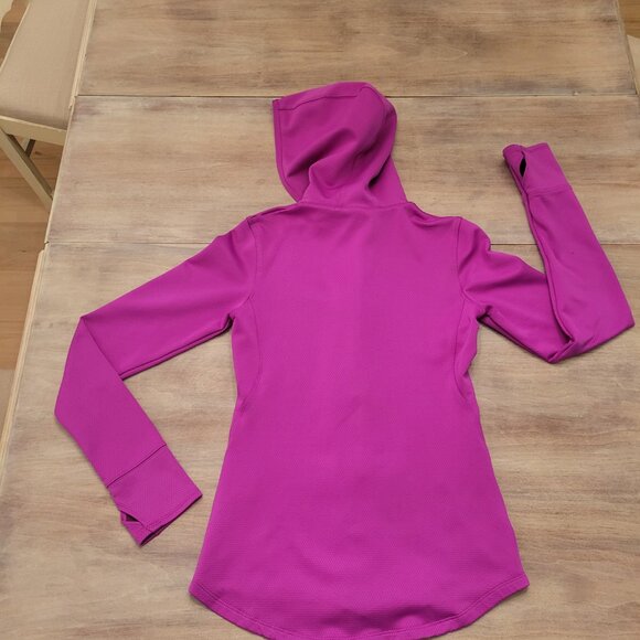 Under Armour Women’s Fitted Full Zip Hoodie Jacket Pink Athleisure Activewear M - Picture 3 of 9